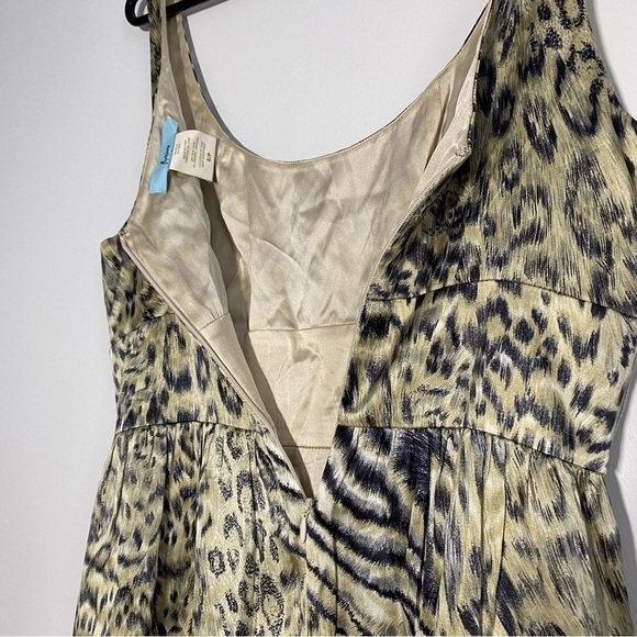 Marciano Women Animal Print Silk Sleeveless Mini Dress Size Small - Picture 4 of 11